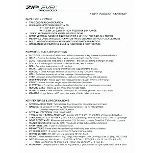 ZIPLEVEL PRO-2000 High Precision Altimeter
