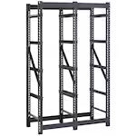 ECOSTACK 4-Tier Tote Steel Storage Rack in Black