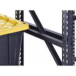 ECOSTACK 4-Tier Tote Steel Storage Rack in Black