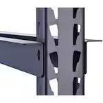 ECOSTACK 4-Tier Tote Steel Storage Rack in Black